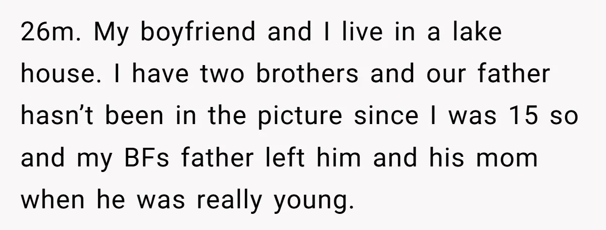 A Family Took Over Their Private Beach - Big Mistake 26m. My boyfriend and I live in a lake house. I have two brothers and our father hasn’t been in the picture since I was 15 so and my BFs...