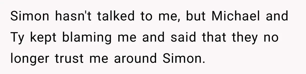 He Bought His Own Food, Didn’t Share, And Now Everyone Claims He Caused A Medical Crisis Simon hasn't talked to me, but Michael and Ty kept blaming me and said that they no longer trust me around Simon.