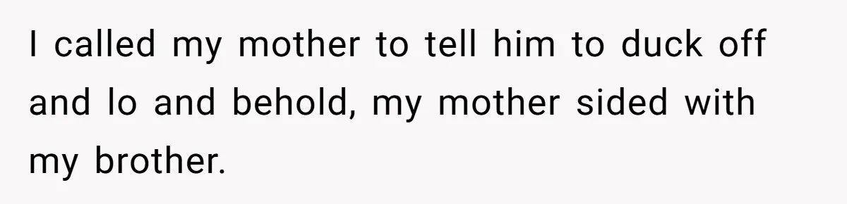 Her Family Demanded She Give Her Brother Her New House - and Disowned Her When She Said No I called my mother to tell him to duck off and lo and behold, my mother sided with my brother.