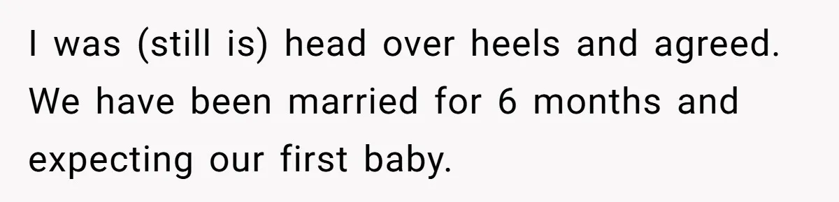 She Saw Her Husband Cry After Seeing His Ex - Now She Fears She Was Just the Replacement. I was (still is) head over heels and agreed. We have been married for 6 months and expecting our first baby.