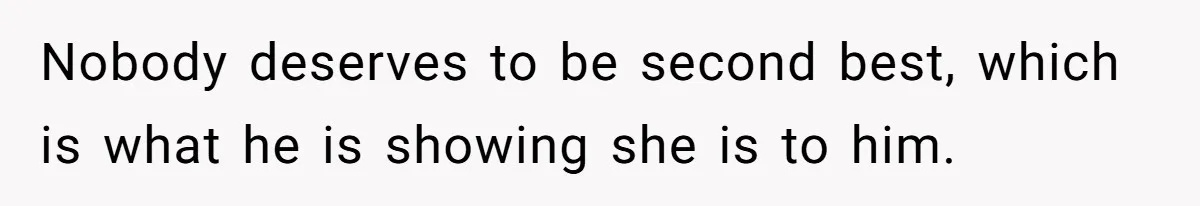 She Saw Her Husband Cry After Seeing His Ex - Now She Fears She Was Just the Replacement. Nobody deserves to be second best, which is what he is showing she is to him.