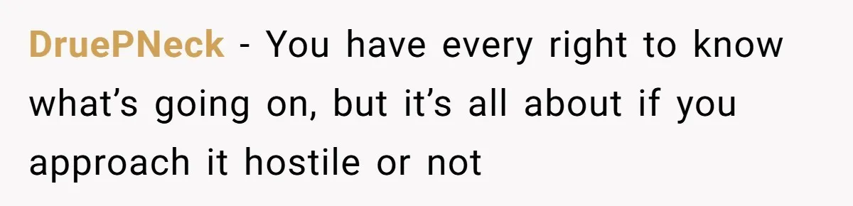 She Saw Her Husband Cry After Seeing His Ex - Now She Fears She Was Just the Replacement. DruePNeck − You have every right to know what’s going on, but it’s all about if you approach it hostile or not