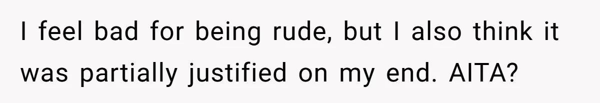 Mom Insists On Sharing The Kitchen Every Morning, Daughter Finally Loses Patience I feel bad for being rude, but I also think it was partially justified on my end. AITA?