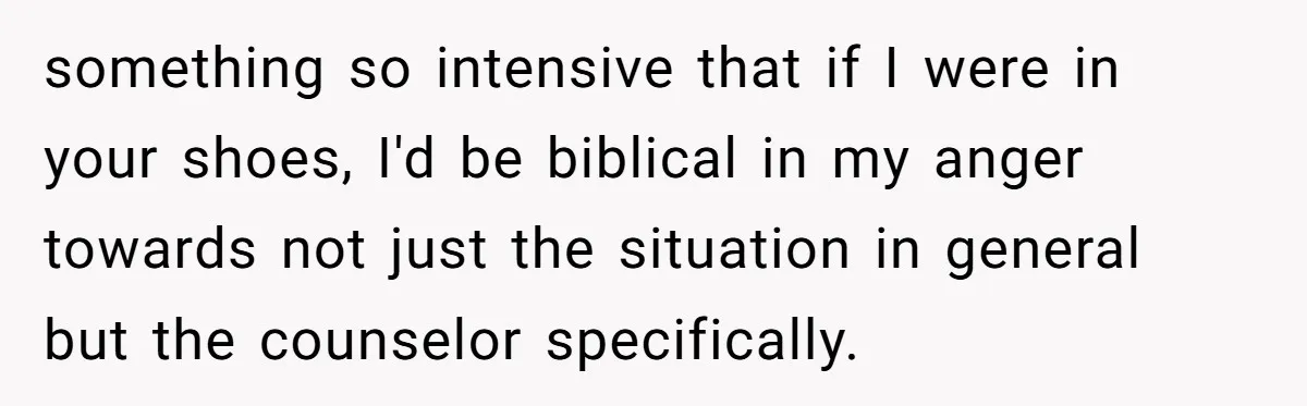Bullies Mock Daughter’s Hair Loss, But Mom Fires Back With A Nuclear-Grade Comeback something so intensive that if I were in your shoes, I'd be biblical in my anger towards not just the situation in general but the counselor specifically.