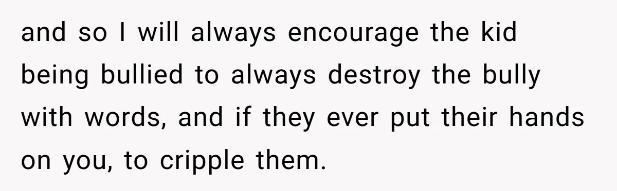 Bullies Mock Daughter’s Hair Loss, But Mom Fires Back With A Nuclear-Grade Comeback and so I will always encourage the kid being bullied to always destroy the bully with words, and if they ever put their hands on you, to cripple them.