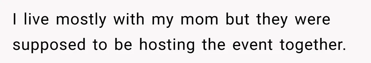 Son Publicly Cuts Off His Father At Graduation After Years Of Favouritism Blow Up In One Final Betrayal I live mostly with my mom but they were supposed to be hosting the event together.
