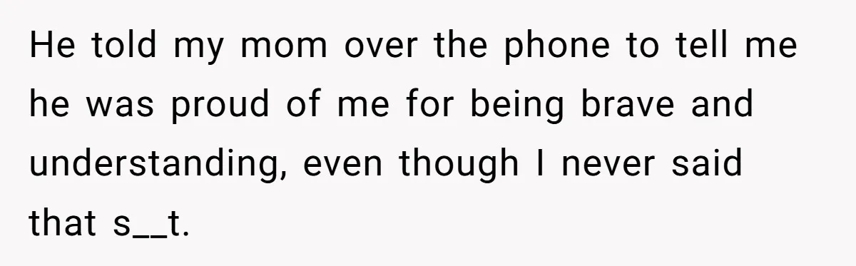 Son Publicly Cuts Off His Father At Graduation After Years Of Favouritism Blow Up In One Final Betrayal He told my mom over the phone to tell me he was proud of me for being brave and understanding, even though I never said that s__t.
