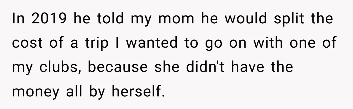 Son Publicly Cuts Off His Father At Graduation After Years Of Favouritism Blow Up In One Final Betrayal In 2019 he told my mom he would split the cost of a trip I wanted to go on with one of my clubs, because she didn't have the money...