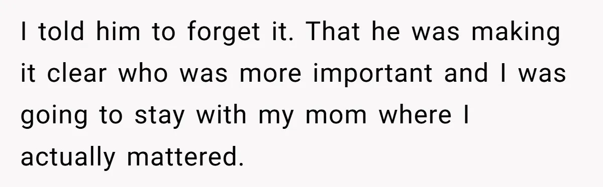 Son Publicly Cuts Off His Father At Graduation After Years Of Favouritism Blow Up In One Final Betrayal I told him to forget it. That he was making it clear who was more important and I was going to stay with my mom where I actually mattered.