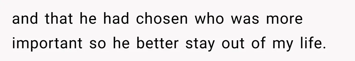 Son Publicly Cuts Off His Father At Graduation After Years Of Favouritism Blow Up In One Final Betrayal and that he had chosen who was more important so he better stay out of my life.