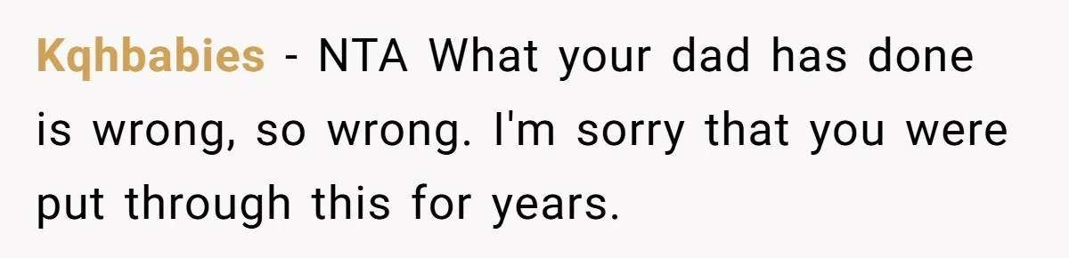 Son Publicly Cuts Off His Father At Graduation After Years Of Favouritism Blow Up In One Final Betrayal Kqhbabies − NTA What your dad has done is wrong, so wrong. I'm sorry that you were put through this for years.