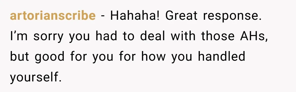 Plus-Size Woman Books Two Seats For Comfort, Gets Shamed For Not Sharing With Family artorianscribe − Hahaha! Great response. I’m sorry you had to deal with those AHs, but good for you for how you handled yourself.
