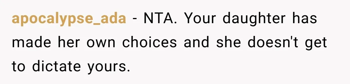 19-Year-Old Daughter Ditches College For Deadbeat Boyfriend, Mom Orders Her To Move Out apocalypse_ada − NTA. Your daughter has made her own choices and she doesn't get to dictate yours.