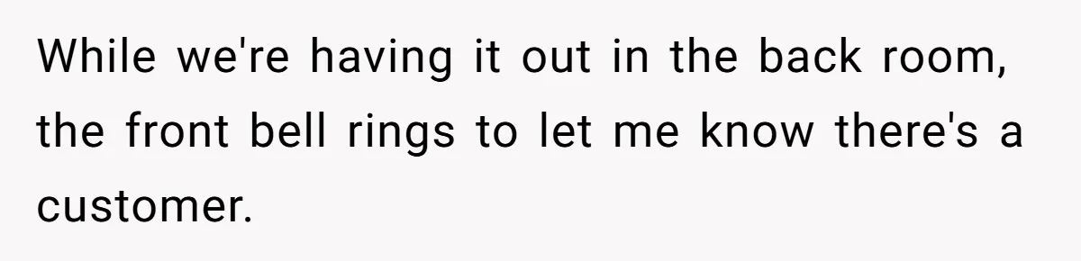 Boss Who Banned Phones At Work Gets Stuck In Giant Freezer For Twenty-Five Chilly Minutes While we're having it out in the back room, the front bell rings to let me know there's a customer.
