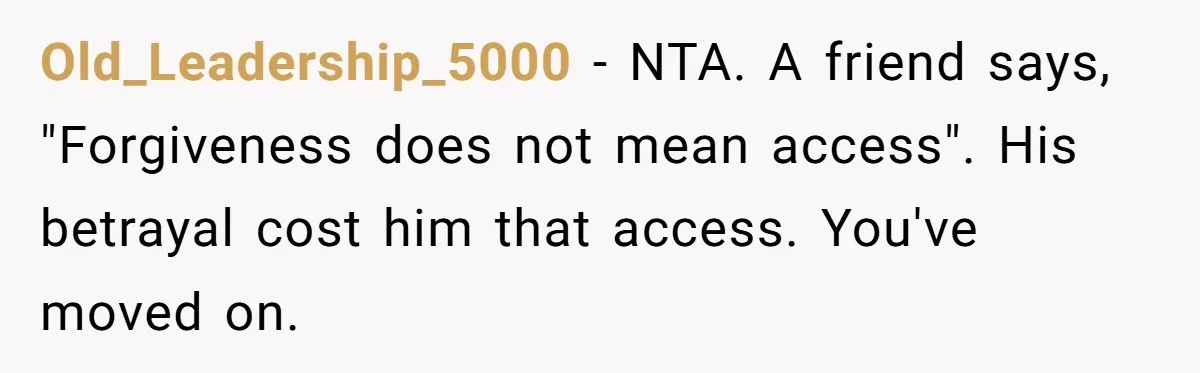 Man Refuses Final Meeting With Ex-Friend Who Plotted To Ruin His Marriage And Finances Old_Leadership_5000 − NTA. A friend says, "Forgiveness does not mean access". His betrayal cost him that access. You've moved on.