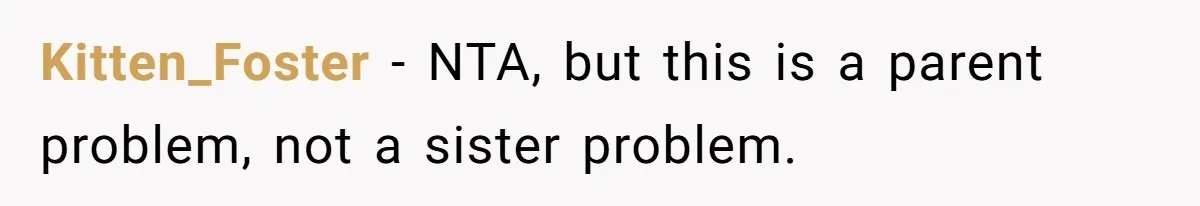 Teen Breaks Down After Being Told To Take Care Of Disabled Sister Forever Kitten_Foster − NTA, but this is a parent problem, not a sister problem.