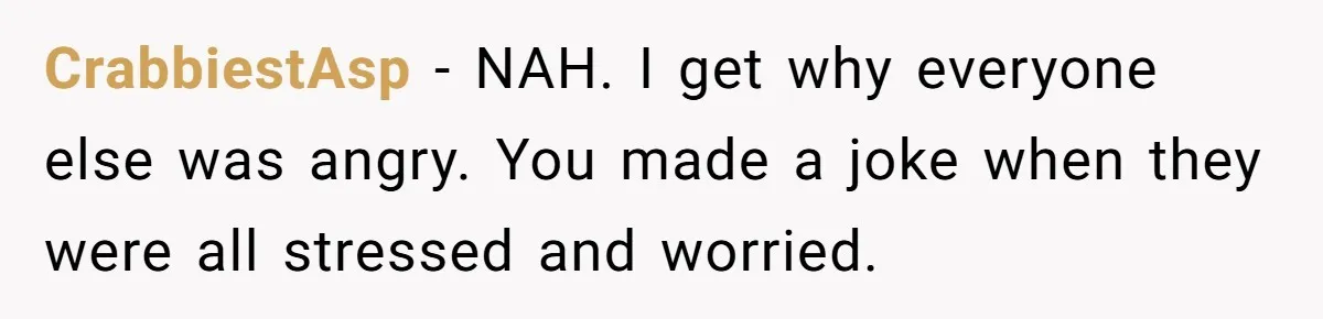 Niece Swallows AirPod, Aunt Connects AirPod To Phone And Tries To Hear It Through Her Stomach CrabbiestAsp − NAH. I get why everyone else was angry. You made a joke when they were all stressed and worried.