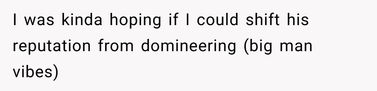 Coworker Explodes After Engineer Calls Him “Emotional,” Office Quietly Takes Her Side I was kinda hoping if I could shift his reputation from domineering (big man vibes)