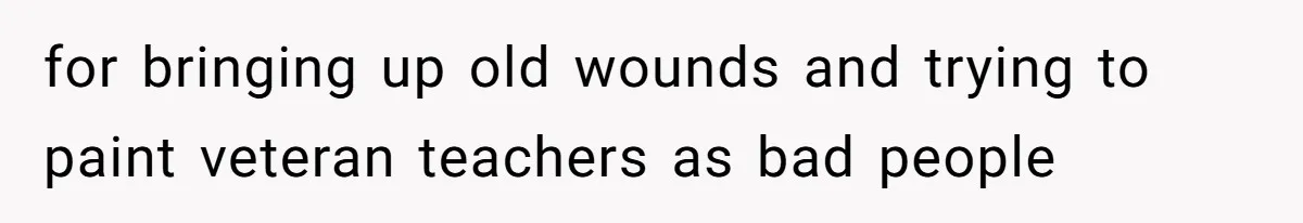 Author Tells Student The Truth About School Bullying, Community Explodes After Teacher Loses Lifetime Award for bringing up old wounds and trying to paint veteran teachers as bad people