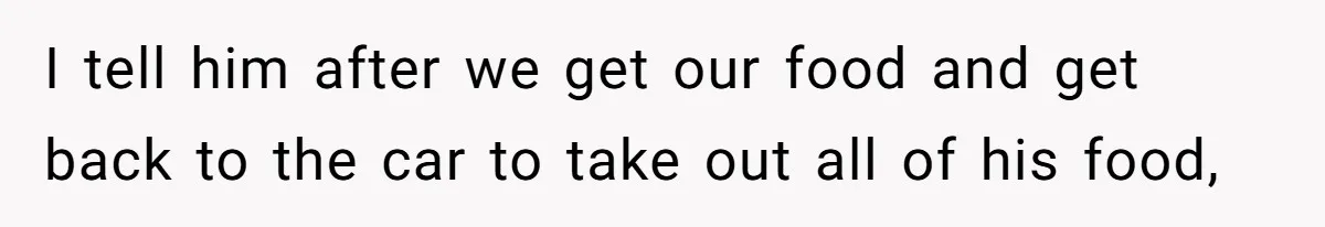 Husband Films Wife Stealing All His Fries, She Explodes Then Turns Her Anger On Their Son I tell him after we get our food and get back to the car to take out all of his food,