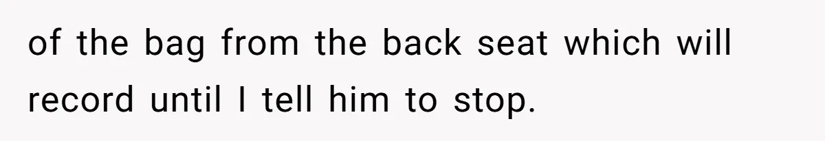 Husband Films Wife Stealing All His Fries, She Explodes Then Turns Her Anger On Their Son of the bag from the back seat which will record until I tell him to stop.