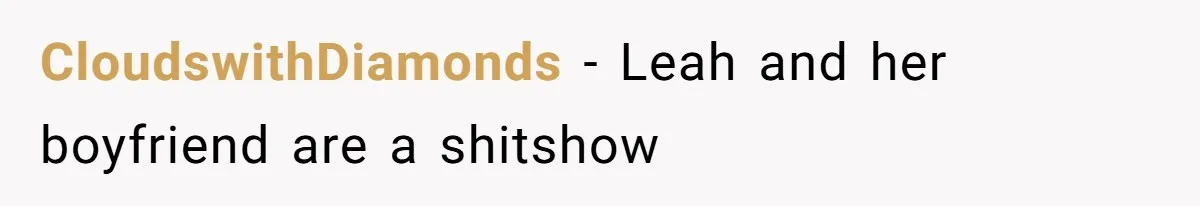 Fiancé’s Best Friend Keeps Taking His Stuff, He Finally Draws The Line And Calls The Cops CloudswithDiamonds − Leah and her boyfriend are a shitshow