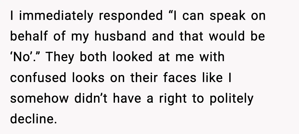 Passenger Refuses to Move and Confronts Entitled Parents Mid Flight I immediately responded “I can speak on behalf of my husband and that would be ‘No’.” They both looked at me with confused looks on their faces like I somehow...