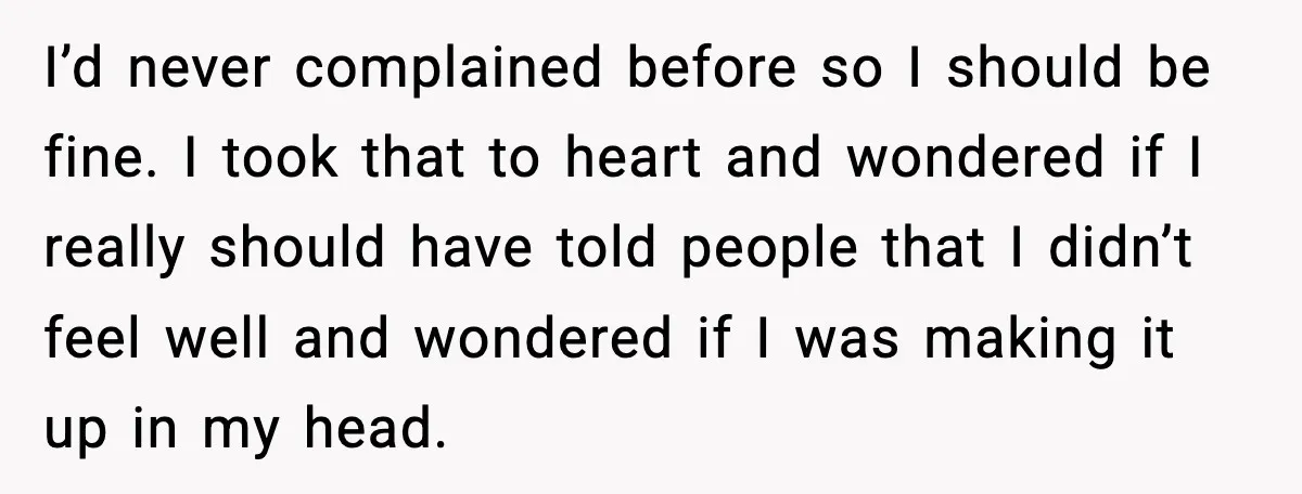 Woman Confronts Her Life After Illness While Husband Chases His Past Love I’d never complained before so I should be fine. I took that to heart and wondered if I really should have told people that I didn’t feel well and wondered...