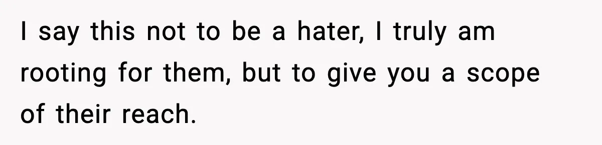 Actors Think They’re A-List Stars, Demand Photo Removed—Friend Drops Brutal Truth I say this not to be a hater, I truly am rooting for them, but to give you a scope of their reach.