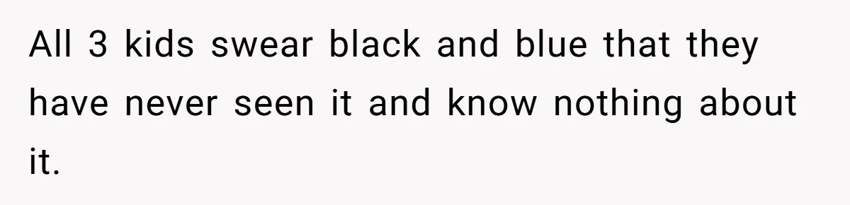 Parent Considers Pressing Charges Against 11-Year-Old Who Stole and Destroyed Their Son’s Phone - AITA?” All 3 kids swear black and blue that they have never seen it and know nothing about it.