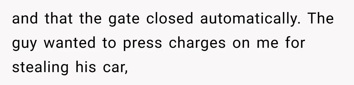 Homeowner Blocks Trespassing Parent in Driveway After Repeatedly Being Stopped and that the gate closed automatically. The guy wanted to press charges on me for stealing his car,