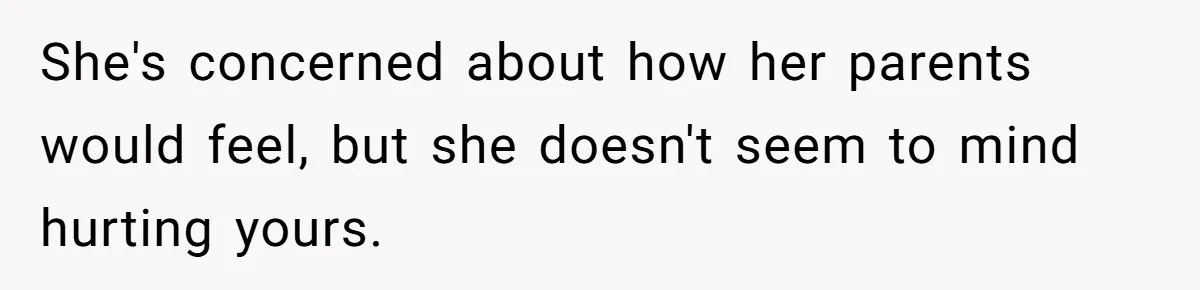 Refusing to Lie About His Moms Causes Drama With Girlfriend - AITA?” She's concerned about how her parents would feel, but she doesn't seem to mind hurting yours.