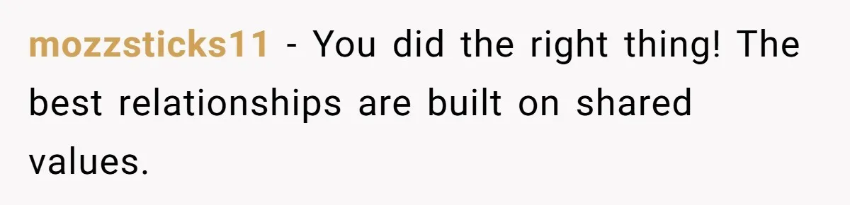 Refusing to Lie About His Moms Causes Drama With Girlfriend - AITA?” mozzsticks11 − You did the right thing! The best relationships are built on shared values.