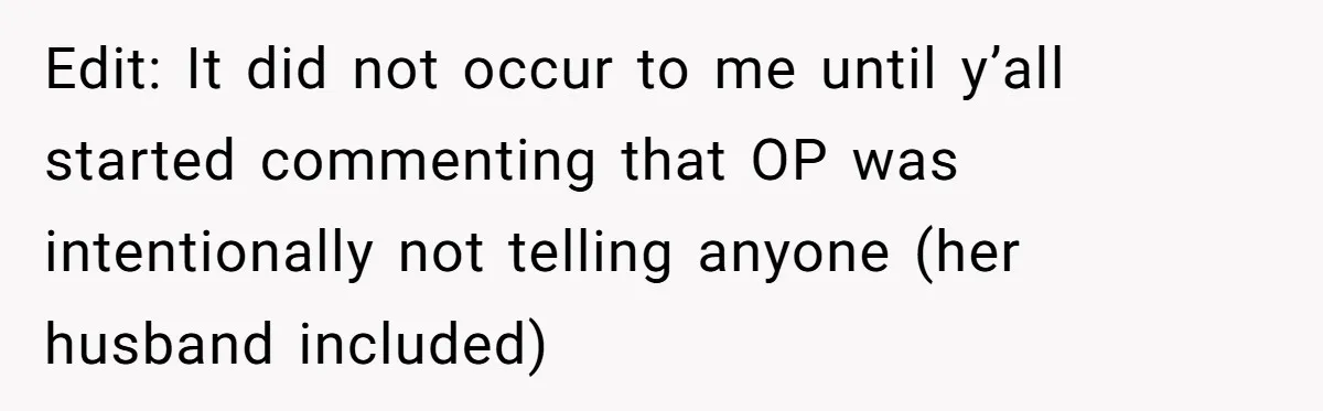 Wife Bans All Alcohol From Christmas Dinner, Her Husband’s Entire Family Choose Another Party Edit: It did not occur to me until y’all started commenting that OP was intentionally not telling anyone (her husband included)