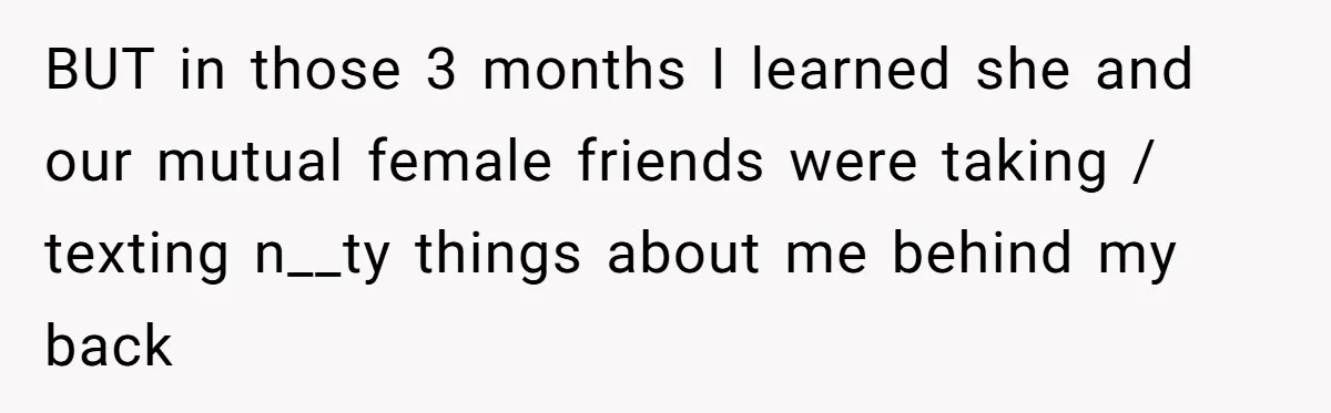Kind Baker Gifts Free Wedding Photos Then Refuses After Bride’s Crew Ruins Her Entire Life BUT in those 3 months I learned she and our mutual female friends were taking / texting n__ty things about me behind my back