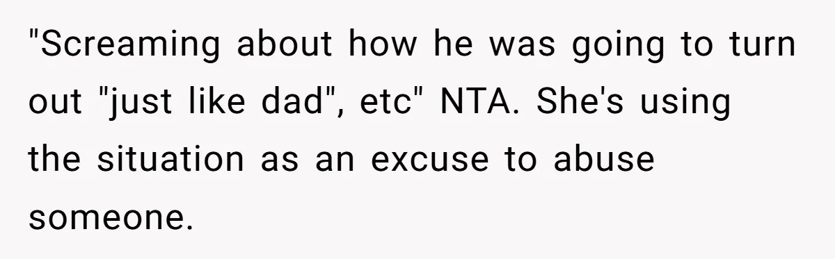 Pregnant Wife Kicks Out Traumatized Sister-In-Law After What She Says To Drunk Husband "Screaming about how he was going to turn out "just like dad", etc" NTA. She's using the situation as an excuse to abuse someone.