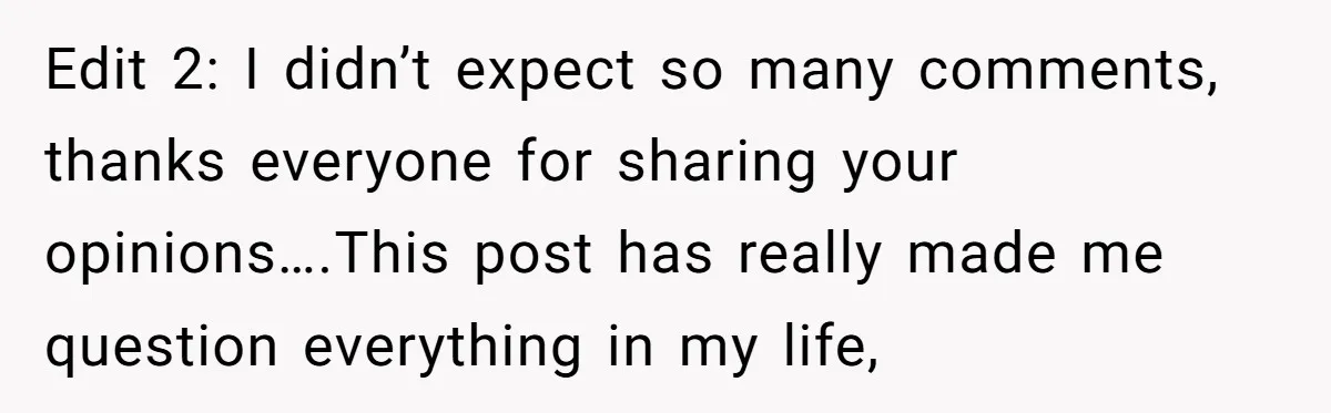 He Forced Her to Sign a Prenup - Now He Wants Her Money After She Bought a Car in Cash Edit 2: I didn’t expect so many comments, thanks everyone for sharing your opinions….This post has really made me question everything in my life,