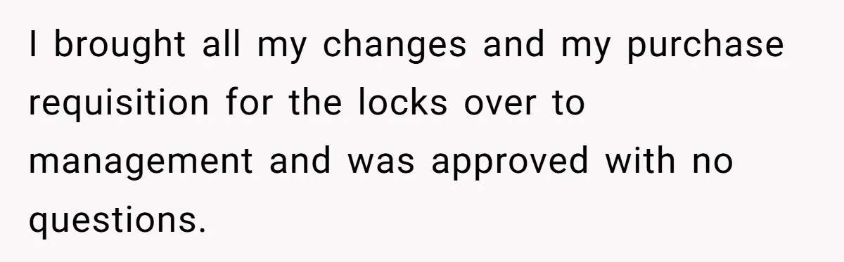 Car Salesman Hijacks Dealership Computers Until IT Admin Delivers Company-Wide Lockdown Revenge I brought all my changes and my purchase requisition for the locks over to management and was approved with no questions.