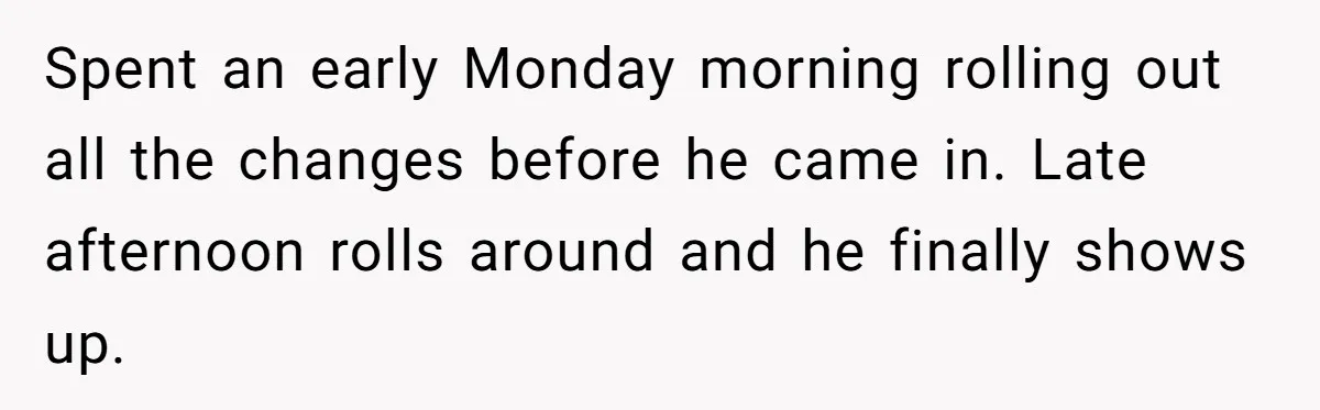 Car Salesman Hijacks Dealership Computers Until IT Admin Delivers Company-Wide Lockdown Revenge Spent an early Monday morning rolling out all the changes before he came in. Late afternoon rolls around and he finally shows up.