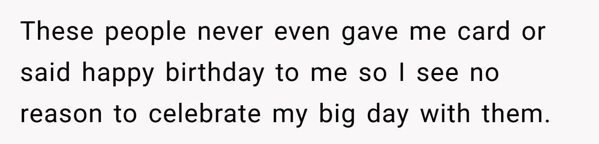 Her Fiancée Secretly Met With the Mother Who Abused Her and Then Tried to Force Her to Invite Her Entire Toxic Family to the Wedding These people never even gave me card or said happy birthday to me so I see no reason to celebrate my big day with them.