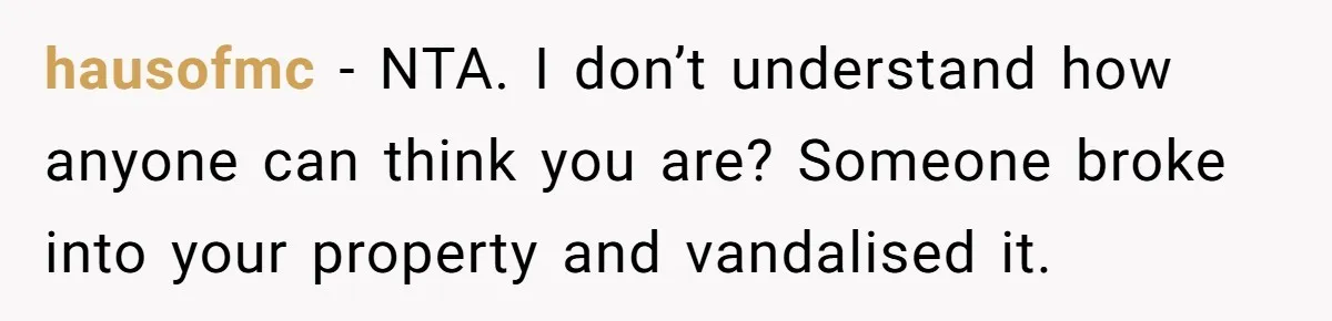 Homeowner Forces Police To Charge Mayor’s Niece And Friends For Trashing His Private Pool hausofmc − NTA. I don’t understand how anyone can think you are? Someone broke into your property and vandalised it.