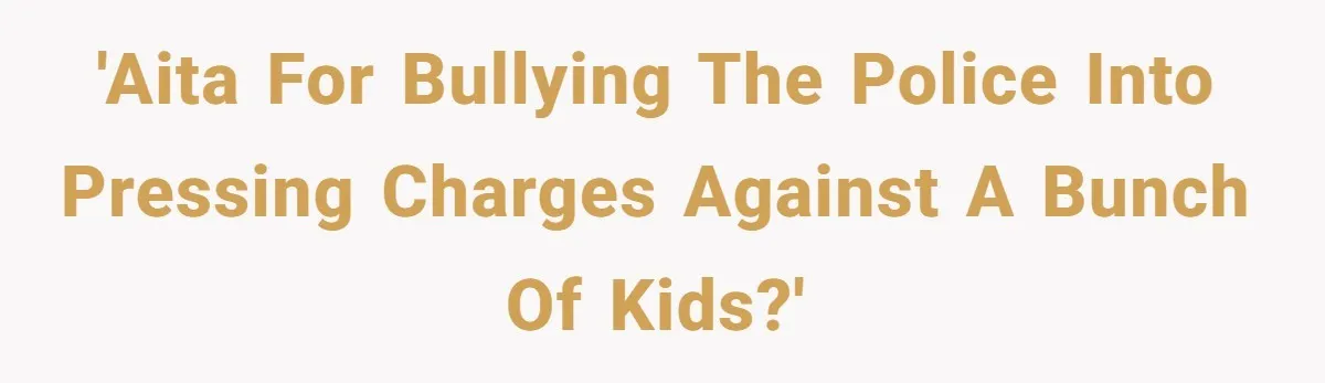 Homeowner Forces Police To Charge Mayor’s Niece And Friends For Trashing His Private Pool 'AITA for bullying the police into pressing charges against a bunch of kids?'