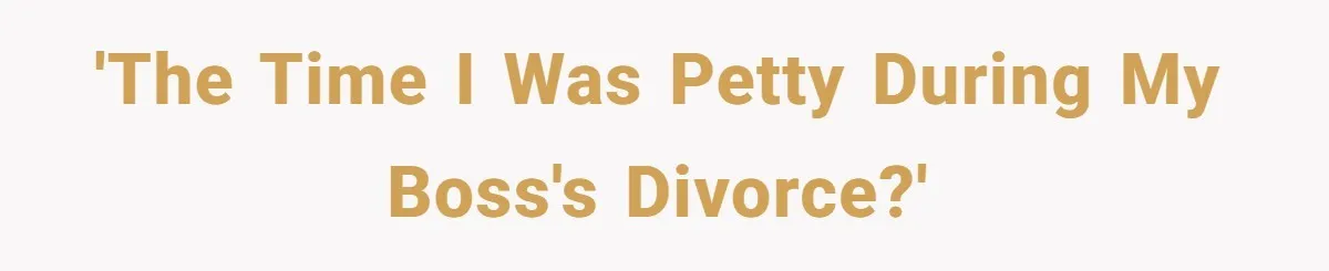 Assistant Goes Full-Petty While Packing Boss’s Divorce Items - and His Ex Still Emails Complaints Years Later 'The time I was petty during my Boss's divorce?'