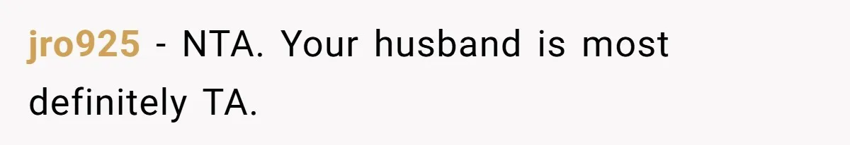 Husband Throws Fit Because Wife Can’t Have Hot Dinner Ready, Despite Her Exhausting Work And Child Care jro925 − NTA. Your husband is most definitely TA.