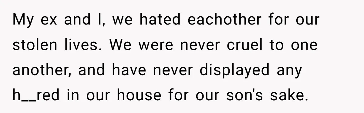 “I Won’t Be a Simp”: Teen Refuses to Iron Clothes and Gets a Major Reality Check My ex and I, we hated eachother for our stolen lives. We were never cruel to one another, and have never displayed any h__red in our house for our son's...