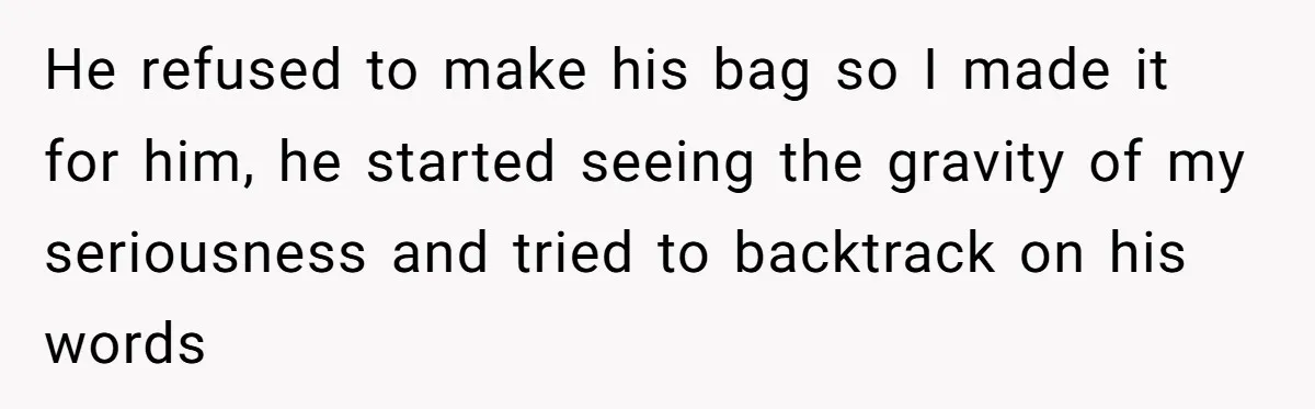 “I Won’t Be a Simp”: Teen Refuses to Iron Clothes and Gets a Major Reality Check He refused to make his bag so I made it for him, he started seeing the gravity of my seriousness and tried to backtrack on his words