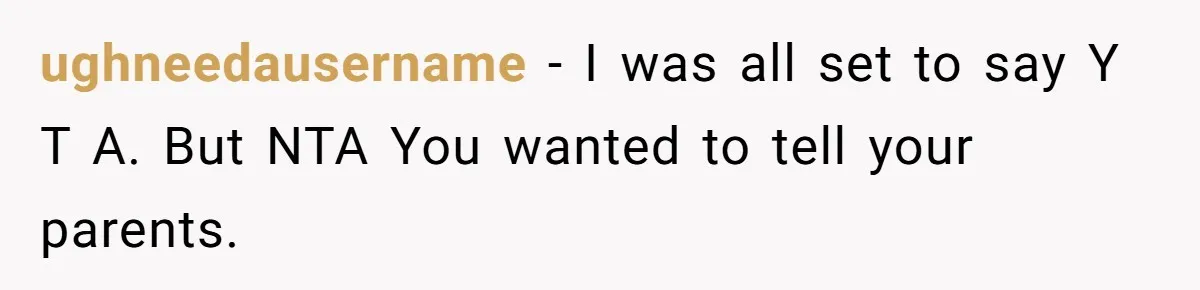 Woman Announces Pregnancy At Sister’s Wedding After Being Told To Wait, Is She Wrong For Doing It? ughneedausername − I was all set to say Y T A. But NTA You wanted to tell your parents.