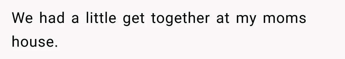 Husband Tells Wife Her MIL Will “Never Love Her” And To Stop Trying, Marriage Blows Up We had a little get together at my moms house.