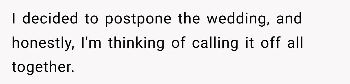 “You’re Jealous He’s Dead”: Widow Blames Fiancé for Rejecting Her Extreme Wedding Memorial I decided to postpone the wedding, and honestly, I'm thinking of calling it off all together.