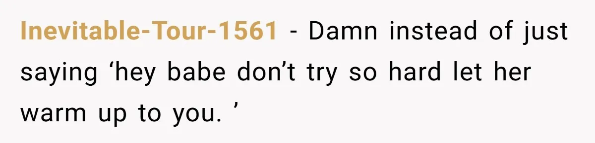 Husband Tells Wife Her MIL Will “Never Love Her” And To Stop Trying, Marriage Blows Up Inevitable-Tour-1561 − Damn instead of just saying ‘hey babe don’t try so hard let her warm up to you. ’
